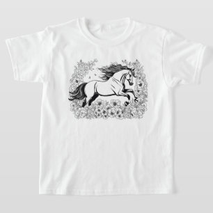 T-shirt BeauCheval & Fleurs Peindre un
