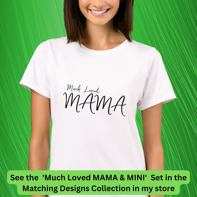 T-shirt Beaucoup aimé MAMA Matching Maman bébé enfant Modi (Créateur téléchargé)