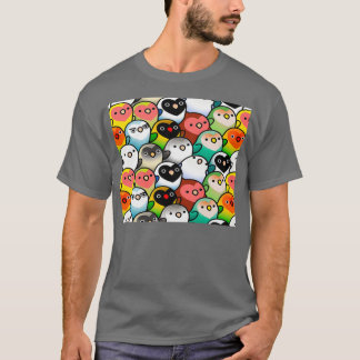 T-shirt Beaucoup d'oiseaux amoureux