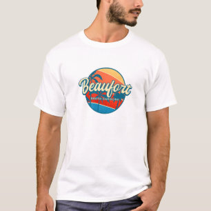 T-shirt Beaufort Sud Caroline du Sud Été Sc Tropical Lettu