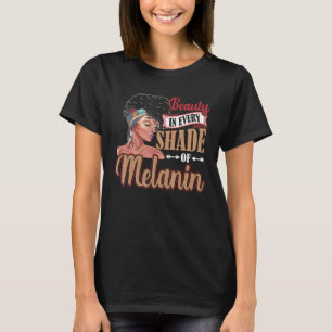 T-shirt Beauté À Toutes Les Ombres Des Femmes Noires Melan