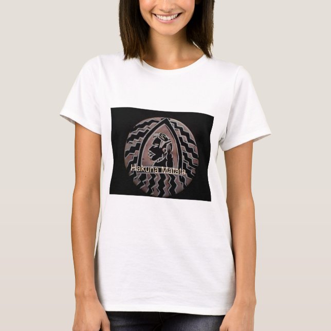 T-shirt Beauté africaine : Bongo Massai Portrait Art Triba (Devant)