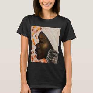 T-shirt Beauté africaine - Peinture aquarelle -