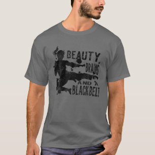 T-shirt Beauté amusante Cerne Une Ceinture Noire Kate Qu
