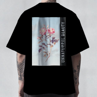 T-shirt Beauté contre-nature Moderne Rose Vintage Esthétiq
