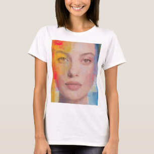 T-shirt Beauté de l'Art au Trait de Pinceau Gras