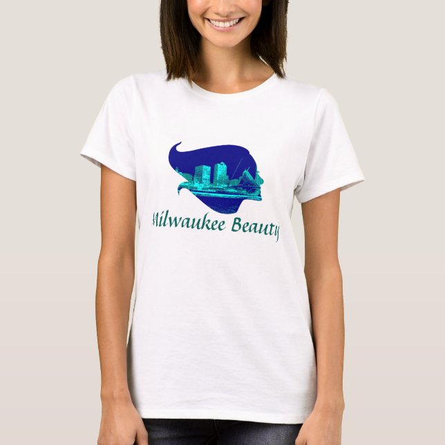 T-shirt Beauté de Milwaukee dans le bleu (Devant)