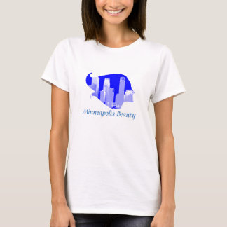 T-shirt Beauté de Minneapolis dans bleu et blanc