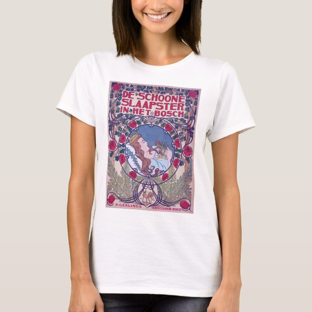 T-shirt Beauté dormante, Art de couverture, Van Caspel (Devant)