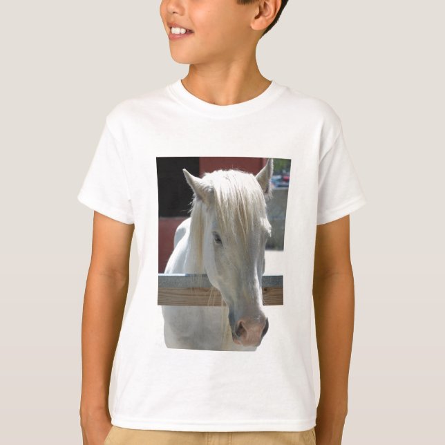 T-shirt Beauté du cheval blanc (Devant)