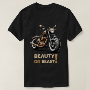 T-shirt beauté motocyclette ou bête