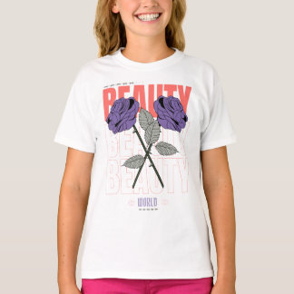 T-shirt Beauté World Shirt - Rose gothique Design esthétiq