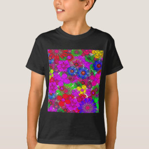 T-shirt Beautiful colorful amazing floral pattern design
