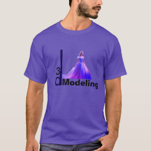 T-shirt Beauty Cinderella 3D Modeling -