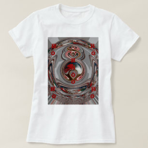 T-shirt Beaux Coeurs de Noël Fêtes Couleurs de saison