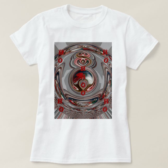 T-shirt Beaux Coeurs de Noël Fêtes Couleurs de saison (Design devant)