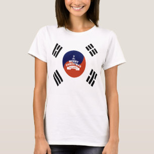 T-shirt Beaux Meilleurs voeux Corée du Sud Joyeux Noël