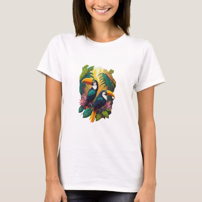 T-shirt Beaux oiseaux tee - shirts graphiques (Devant)