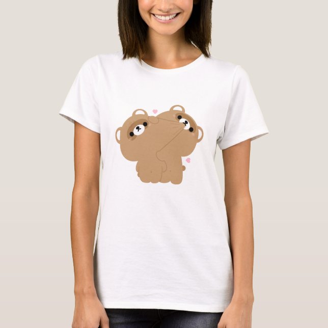 T-shirt Beaver Couple (Devant)