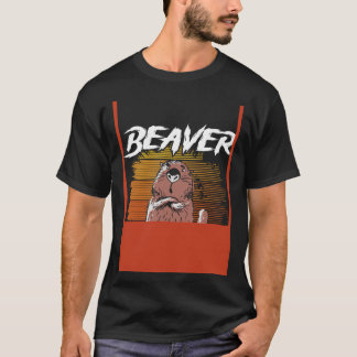 T-shirt Beaver Fever Backprint Beaver