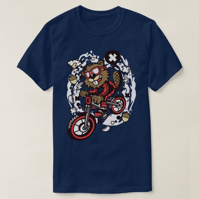 T-shirt Beaver Mountain Biker (Design devant)