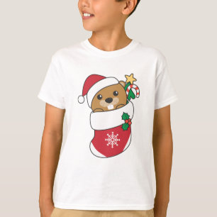 T-shirt Beaver Noël Neige Hiver Animaux Castor