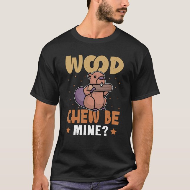 T-shirt Beaver Wood Chew Be Mine (Devant)