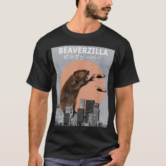T-shirt Beaverzilla Castor Drôle