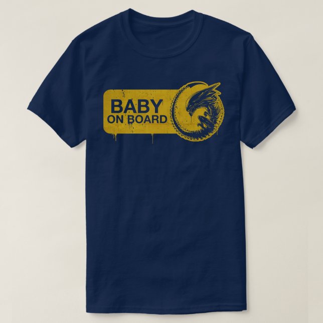 T-shirt Bébé à bord (Design devant)