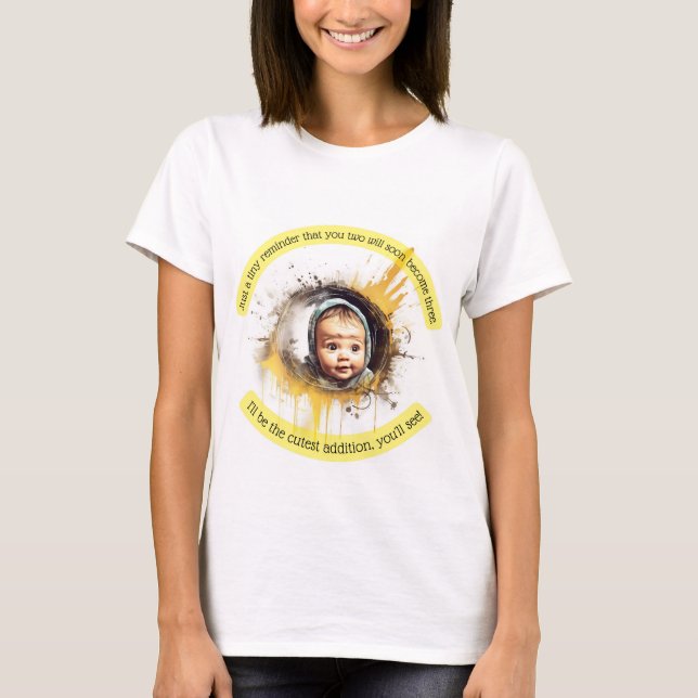 T-shirt Bébé à naître mignon (Devant)