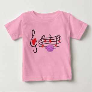 T-shirt bébé Bella pour l'amour à manches longues