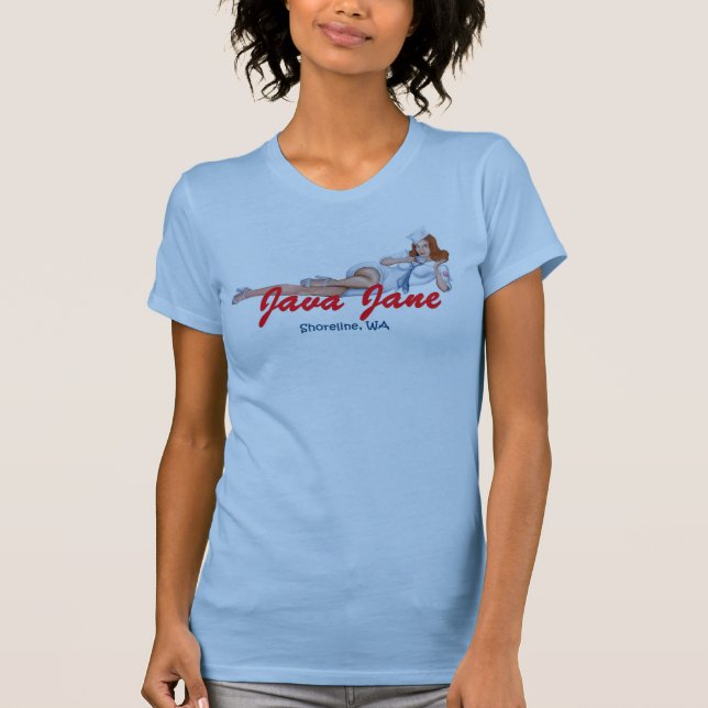 T-shirt Bébé bleu de Java Jane - débardeur de poupée avec (Devant)