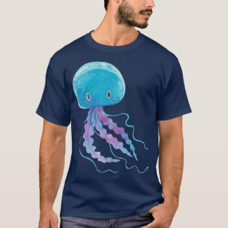 T-shirt Bébé Bleu Jellyfish