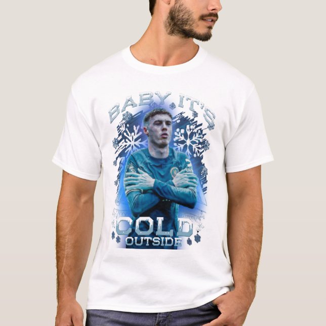 T-shirt Bébé c´est froid dehors Cole Palmer chemise (Devant)