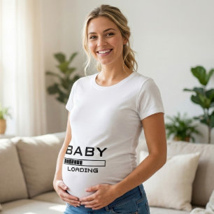 T-shirt Bébé Chargement Funny Geeky Maternité