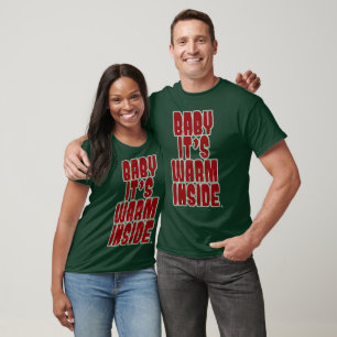 T-shirt Bébé Chaud à l'Intérieur Fun Slogan de Vacances