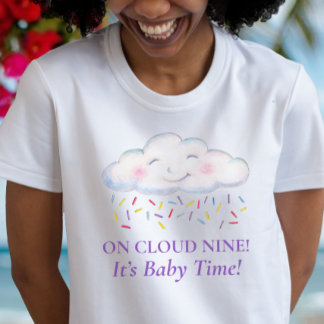 T-shirt Bébé Cloud Nine shower aquarelle future maman