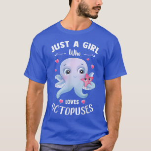 T-shirt Bébé cool poulpe Animal Tee Juste Une Fille Qui Ai
