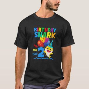 T-shirt Bébé Cute Shark Anniversaire Garçon 2 ans Cadeau