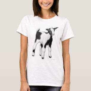 T-shirt Bébé de dames de chèvre de bébé - chemise de