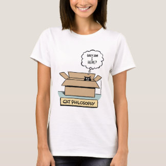 T-shirt Bébé de dames de philosophie de chat - poupée
