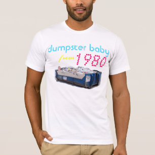 T-shirt bébé de décharge à partir de 1980