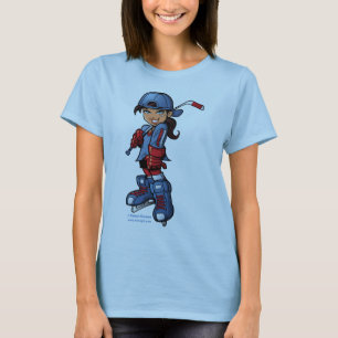 T-shirt Bébé de fille d'hockey - poupée