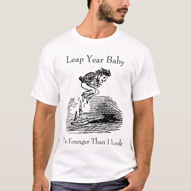 T-shirt Bébé de l'année bissextile (Devant)