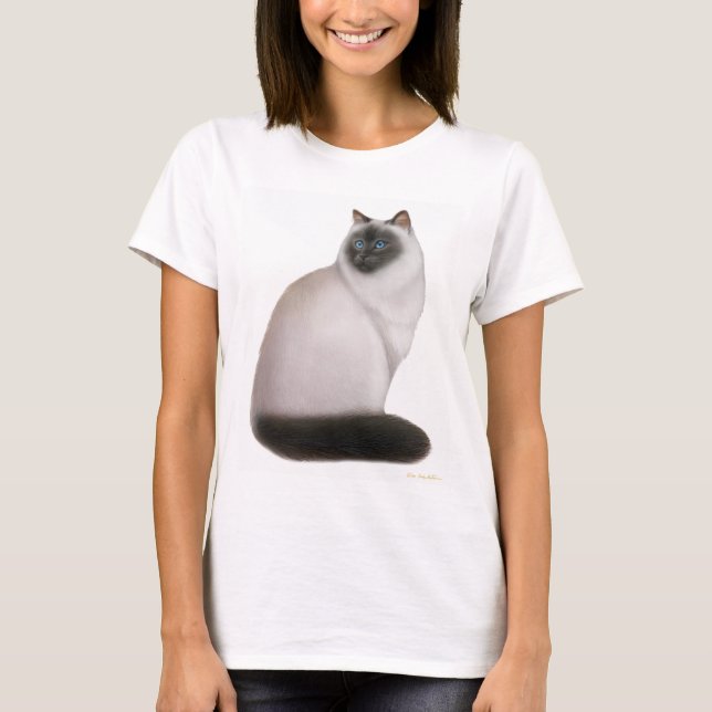 T-shirt Bébé de l'Himalaya pelucheux de chat - chemise de (Devant)