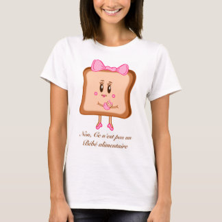 T-shirt Bébé de nourriture de pain grillé français