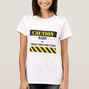 T-shirt Bébé de précaution en construction
