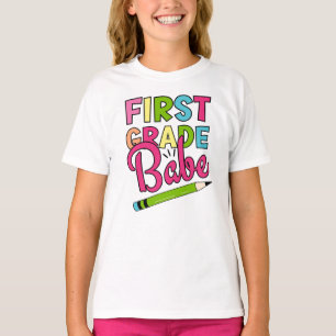 T-shirt Bébé de première année coloré Retour à l'école