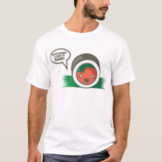 T-shirt Bébé de sushi de Kawaii oh ! je l'aime cru
