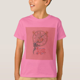 T-shirt Bébé du Nouvel An Horloge Vintage